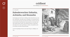 Desktop Screenshot of coldheat.de