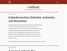 Tablet Screenshot of coldheat.de